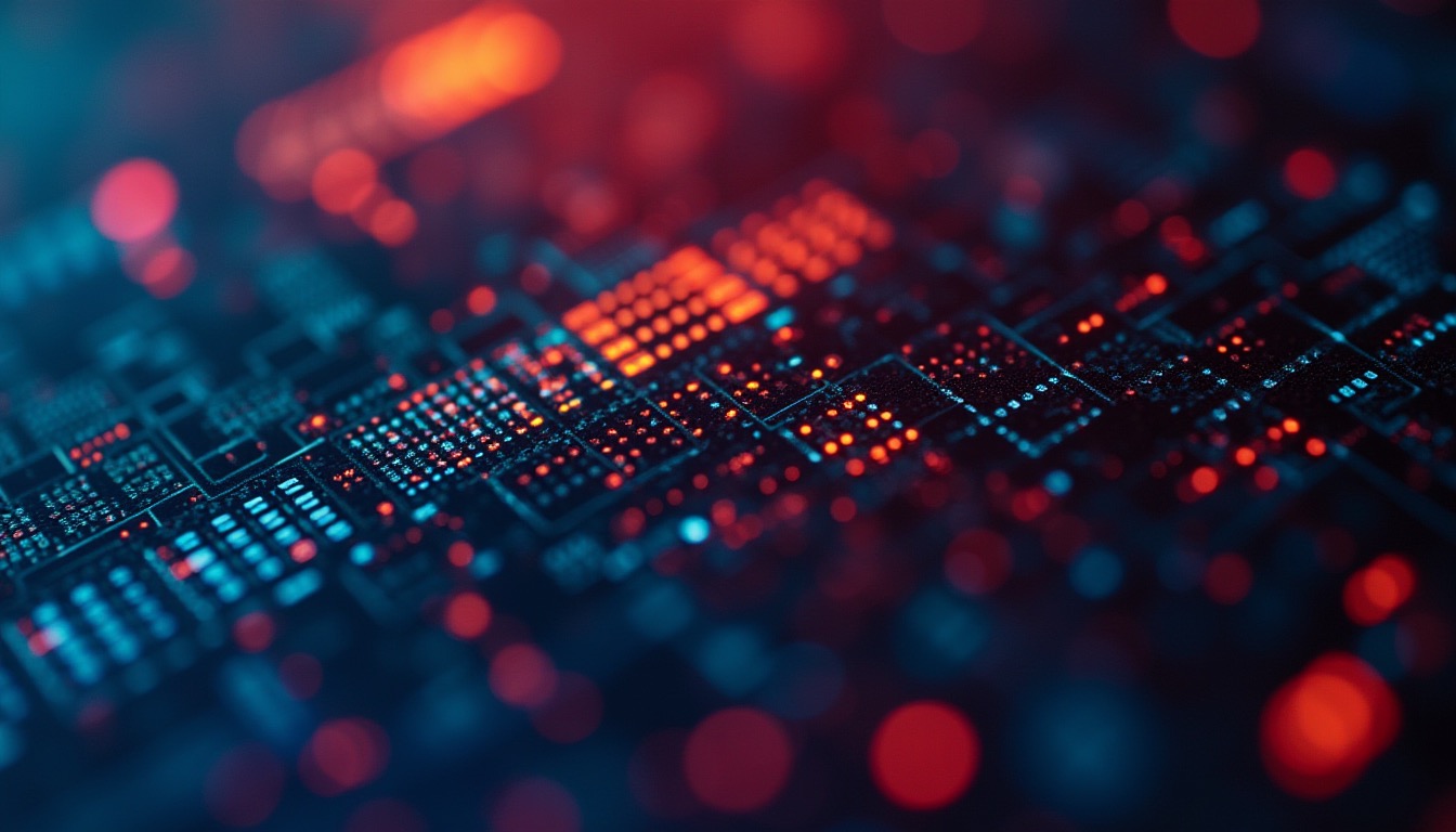 Macro grille de pixels RGB