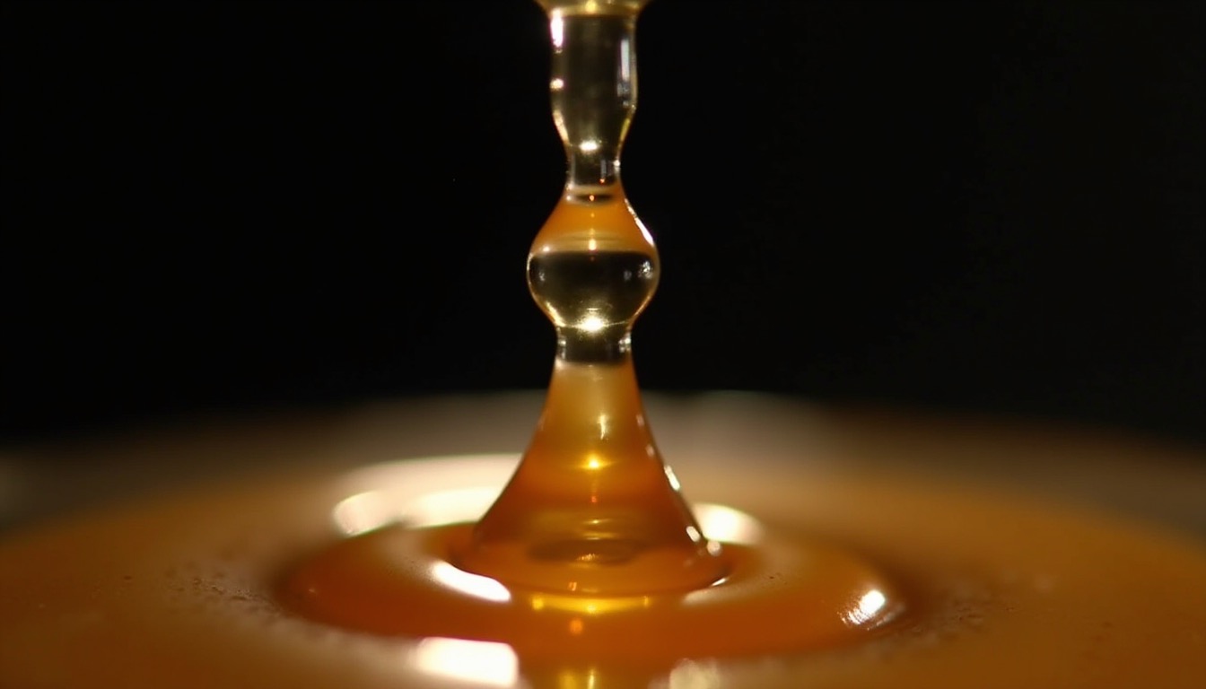 Macro goutte e-liquide